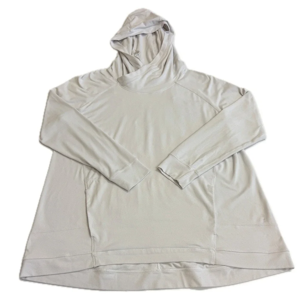 Lululemon Hoodie Womens 12 White Hooded Pullover‎ Athleisure Yoga